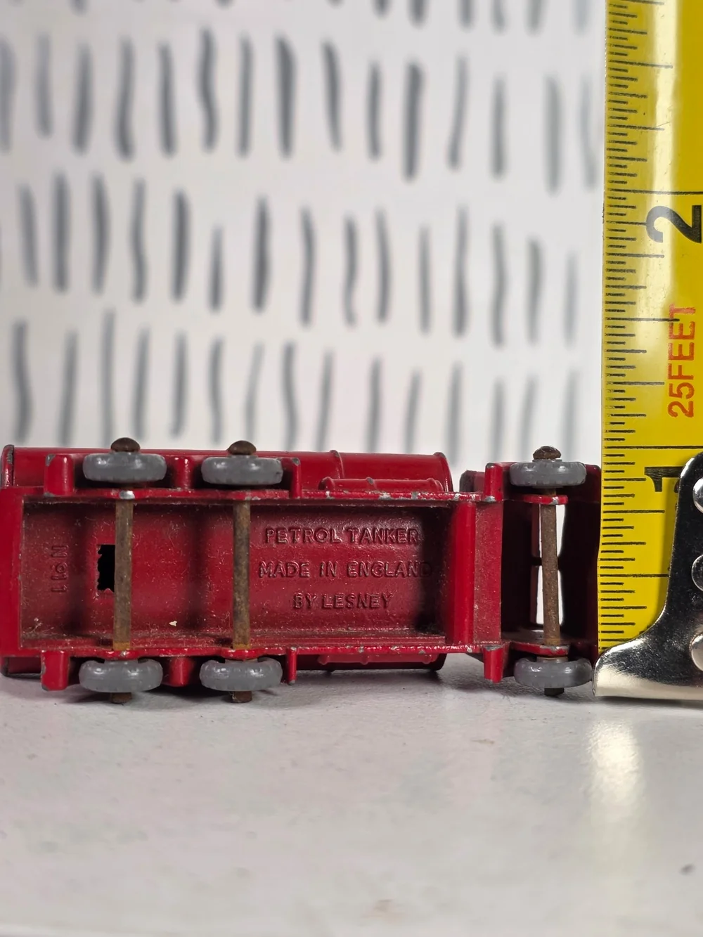 Vintage Matchbox 11b ERF Esso Tanker Lesney Made in England Grey Wheels